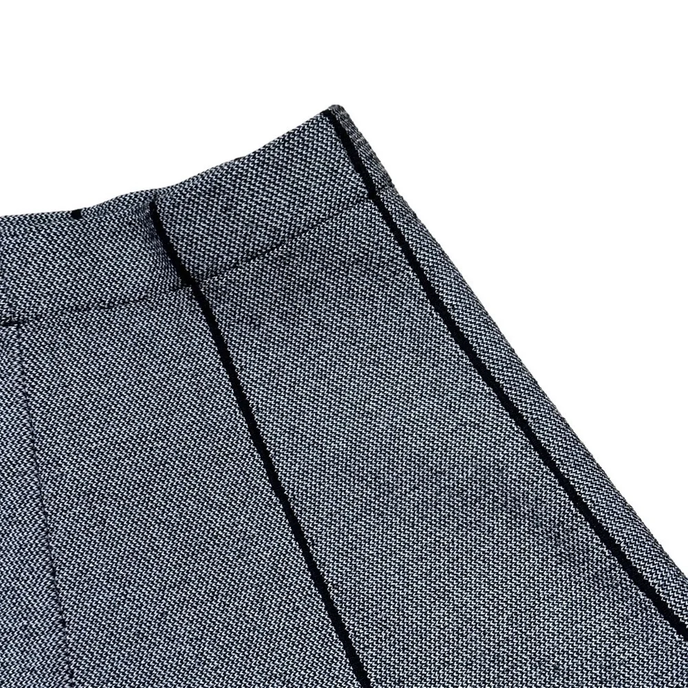 Zara Basic Dark Grey A-Line High Waisted Mini Skirt US S